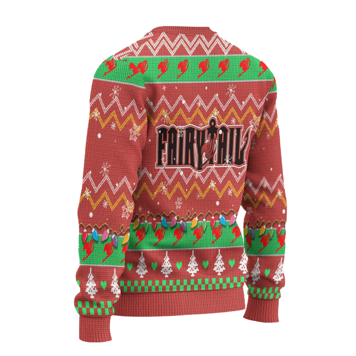 fairy tail anime ugly christmas sweater custom pink xmas gift 377576 - Anime Sweater Store