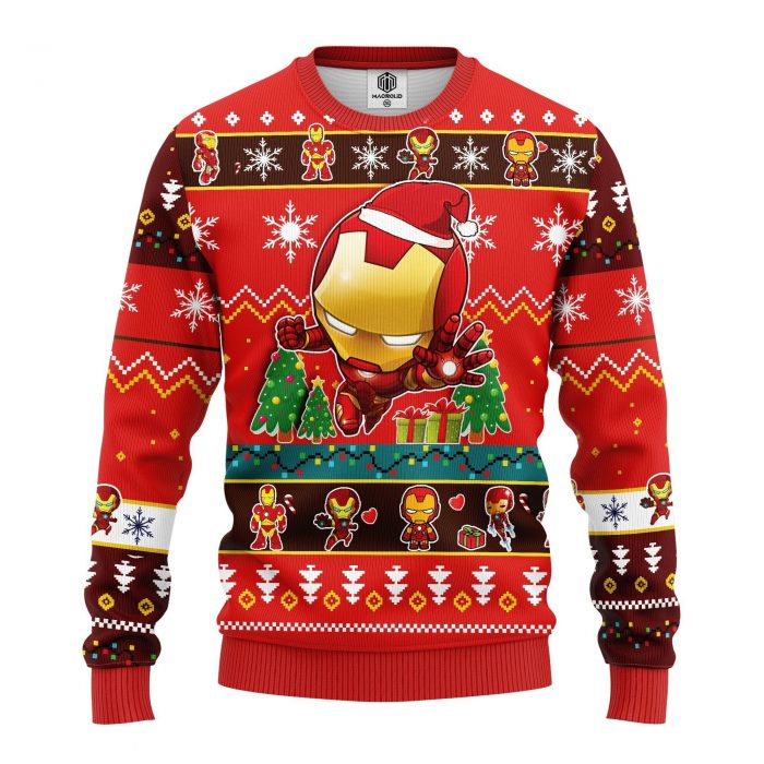 fontIronManChristmasmkup - Anime Sweater Store