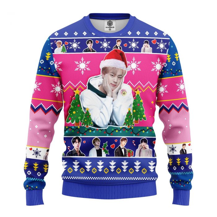 fontJinBTSChristmasmkup - Anime Sweater Store