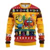 fontMinionAmongUsYellowChristmasmkup - Anime Sweater Store