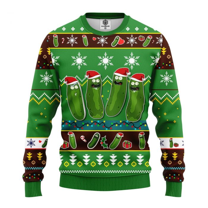 fontPickleRick1Christmasmkup - Anime Sweater Store