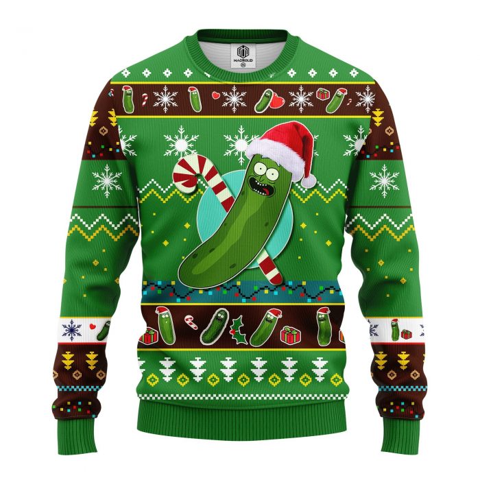 fontPickleRick2Christmasmkup - Anime Sweater Store