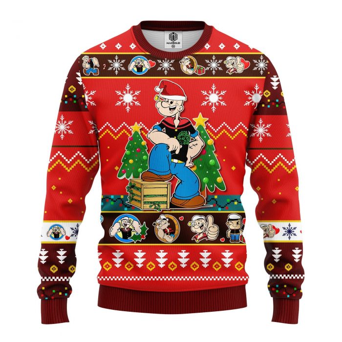 fontPopeyesChristmasmkup - Anime Sweater Store