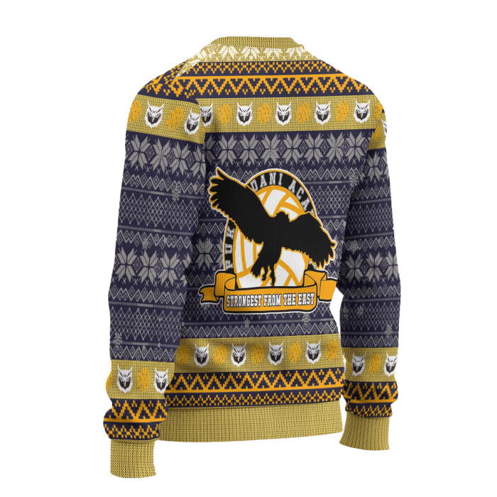 fukurodani academy ugly christmas sweater haikyuu anime xmas gift 205174 - Anime Sweater Store