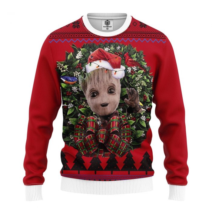 groot 2 noel mc - Anime Sweater Store