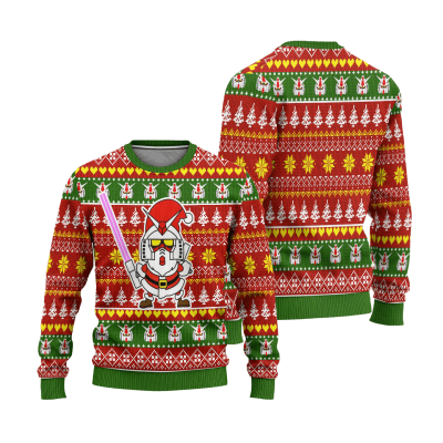 gundam anime ugly christmas sweater custom santa xmas gift 315748 - Anime Sweater Store