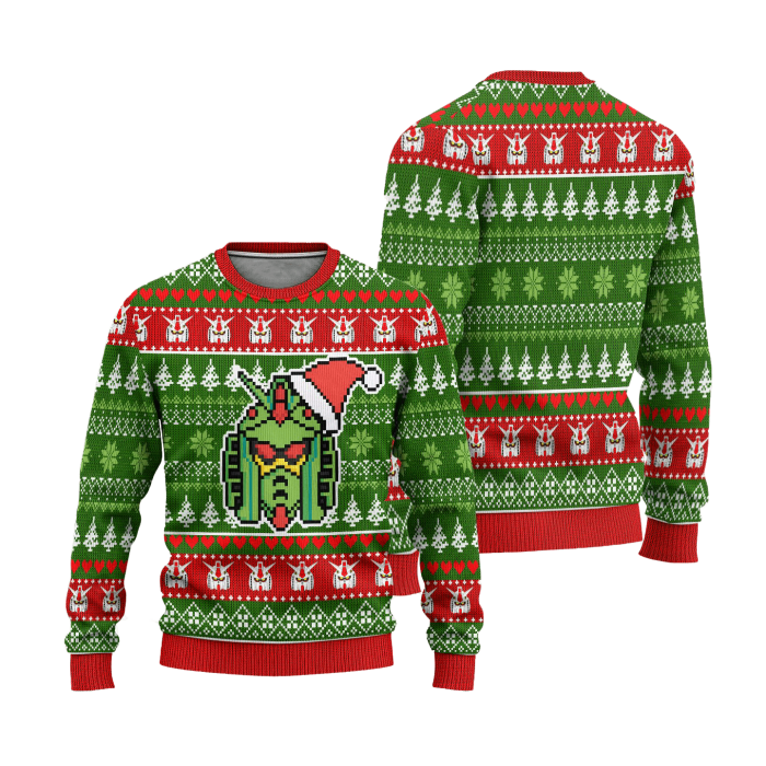 gundam anime ugly christmas sweater custom xmas gift 437006 - Anime Sweater Store