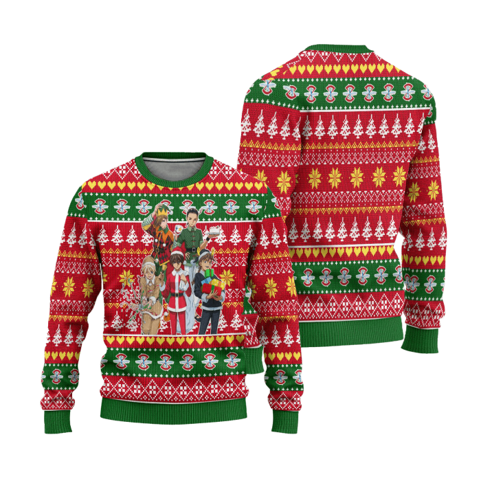 gundam team anime ugly christmas sweater custom xmas gift 606618 - Anime Sweater Store