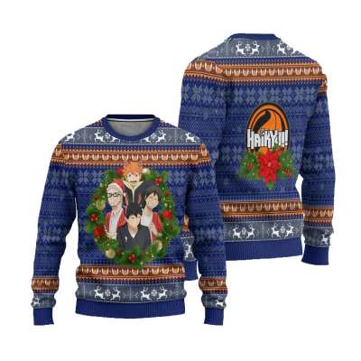 haikyuu ugly christmas sweater anime xmas gift 378719 - Anime Sweater Store