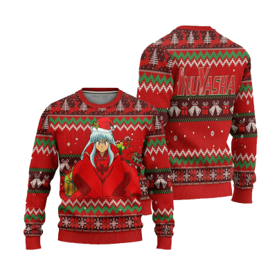 inuyasha ugly christmas sweater anime xmas gift 658651 - Anime Sweater Store