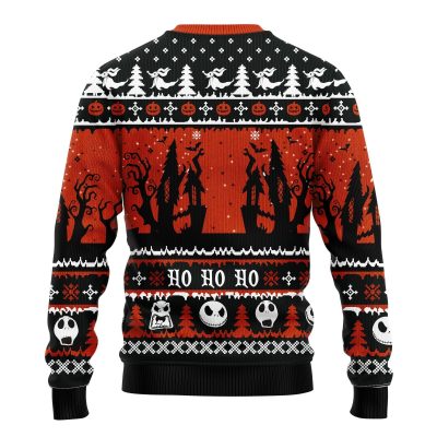 jack and zero nightmare 2 noel ugly christmas sweater amazing gift idea thanksgiving gift 877938 - Anime Sweater Store