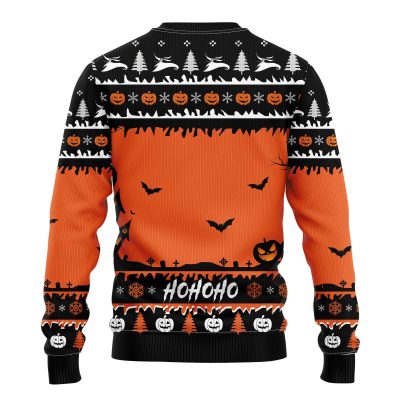 jack and zero nightmare ugly christmas sweater amazing gift idea thanksgiving gift 612966 - Anime Sweater Store