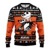 jack and zero nightmare ugly christmas sweater amazing gift idea thanksgiving gift 863589 - Anime Sweater Store