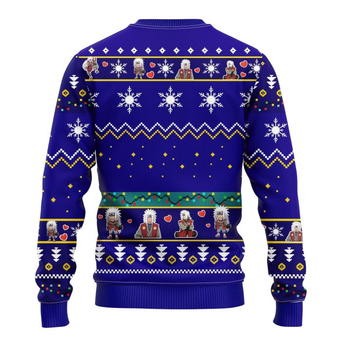 jiraia naruto blue ugly christmas sweater amazing gift idea thanksgiving gift 399059 - Anime Sweater Store