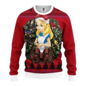 Alice In Wonderland Noel Mc Ugly Christmas Sweater