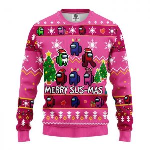 Among Us Merry Sus Ugly Christmas Sweater