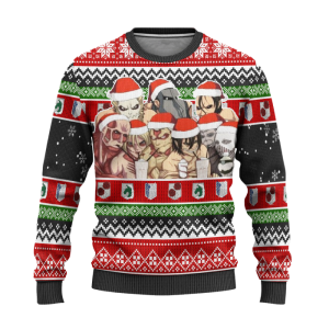 Nine Titans Attack on Titan Anime Ugly Christmas Sweater Xmas Gift